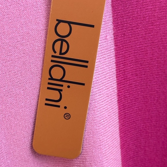 Belldini 3/4 Sleeve Crew Neck 2 Toned Color Block Lightweight Sweater - Pink -XL - Picture 9 of 9